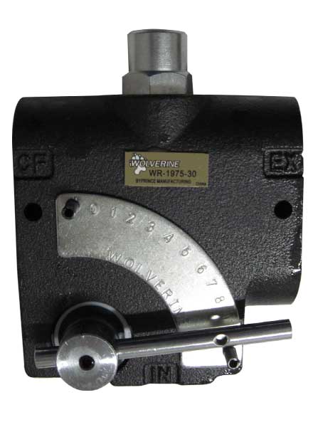 Prince Hydraulics:  Wolverine Adjustable Flow Control Valve: 1/2-NPTF PORTS (O-16 GPM W/RELIEF)